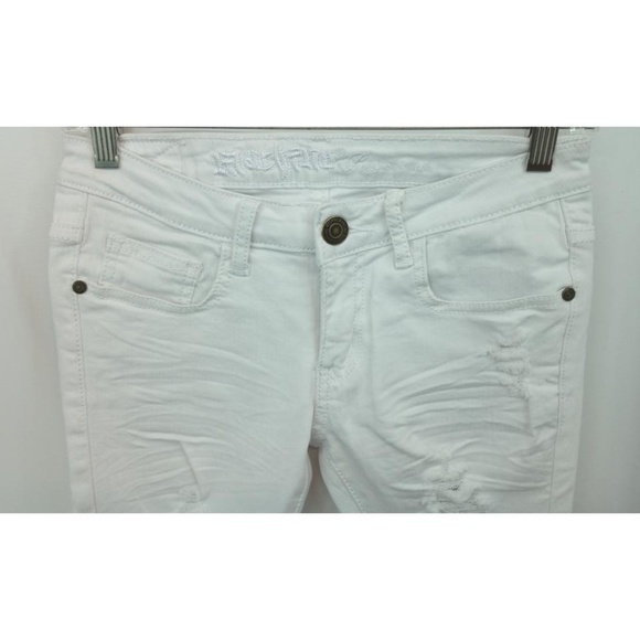 MACHINE POUR NEUF MODE COTTON BLEND WHITE JEANS 5 - Picture 2 of 6